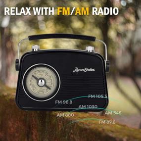 img 3 attached to 📻 Byron Statics Portable Radio: Vintage Retro AM FM Radio with Built-In Speakers for Best Reception and Longest Lasting Performance – Power Plug or 1.5V AA Battery (Black)