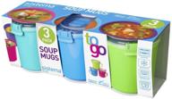 sistema set 3 soup mugs - convenient and stylish soup mug set логотип