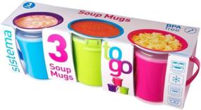 img 2 attached to Sistema Set 3 Soup Mugs - Convenient and Stylish Soup Mug Set