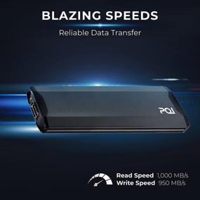 img 2 attached to 💾 PQI 512GB External M.2 SSD, 3D NAND Flash, Gen2 PCle, NVMe, M.2 2280, USB-C 3.2, High Performance, Ultra-Slim, Windows/Mac/Laptop/PC, 1,000MB/s Read Speeds, 950MB/s Write Speeds, Solid State Drive