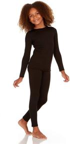 img 4 attached to Stay Warm and Active with Thermajane Girls Thermal Underwear Fleece Girls' Clothing
