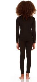 img 3 attached to Stay Warm and Active with Thermajane Girls Thermal Underwear Fleece Girls' Clothing