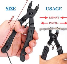 img 1 attached to 🚲 GORNORVA Bike Chain Tools- Chain Hook, Chain Cutter, Bike Link Plier, Chain Wear Indicator Tool + 3 Pairs Bicycle Missing Links- Road and Mountain Bike Chain Repair Tools for All Models Bike Chains