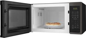 img 2 attached to 🔥 GE JES1095BMTS Microwave Oven - 0.9 cu ft Capacity, 900W, Kitchen Essentials for Countertop or Dorm Room, Black Stainless Steel