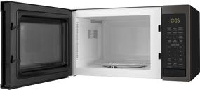 img 3 attached to 🔥 GE JES1095BMTS Microwave Oven - 0.9 cu ft Capacity, 900W, Kitchen Essentials for Countertop or Dorm Room, Black Stainless Steel