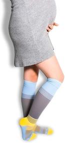 img 4 attached to 🤰 Optimal Pregnancy Compression Socks, Maternity Stockings - Comfy All-Day Fit