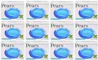 🌿 pears soap with mint extract, 3.5 oz bars (pack of 12) - refreshing, gentle cleansing for silky smooth skin logo