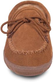 img 1 attached to 🐏 Chestnut Men's Sheepskin Moccasins by RJs Fuzzies - Loafers & Slip-Ons