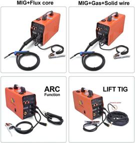 img 3 attached to 🔥 HITBOX MIG Welder 110V/220V - Gas/Gasless Welding Machine for MIG, TIG, and ARC Welding - 3 in 1 MIG250