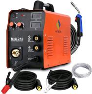 🔥 hitbox mig welder 110v/220v - gas/gasless welding machine for mig, tig, and arc welding - 3 in 1 mig250 logo