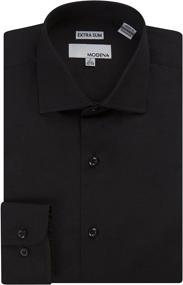 img 1 attached to Stylish Modena M300SPOR Extra Sleeve Solid Men's Shirt Clothing: The Perfect Blend of Comfort and Fashion