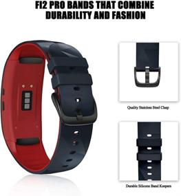 img 1 attached to ANCOOL Compatible With Gear Fit2 Pro Bands Soft Silicone Wristbands Sports Straps Replacement For Gear Fit2/ Gear Fit2 Pro Smartwatch (Small Outdoor Recreation