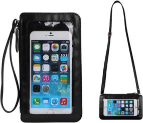 img 3 attached to Universal Leather Crossbody Holder IPhone