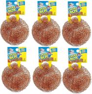 chore boy ultimate copper scrubber pads - pack of 6, 100% pure copper for superior scouring logo