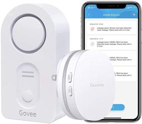 img 4 attached to 🌊 Govee WiFi Water Sensor: 100dB Adjustable Audio Alarm & Smart App Alerts, Leak & Drip Detector for Home, Basement | Email Notifications (Not Support 5G WiFi)