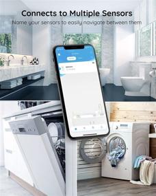 img 1 attached to 🌊 Govee WiFi Water Sensor: 100dB Adjustable Audio Alarm & Smart App Alerts, Leak & Drip Detector for Home, Basement | Email Notifications (Not Support 5G WiFi)