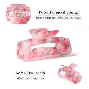 img 3 attached to 💁 SYEENIFY Hair Claw Clips: Ultimate Hair Accessory for Women & Girls with All Types of Hair!