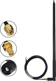 img 3 attached to 📶 Enhanced WiFi Router Antenna Set: Kaunosta High Gain 22dbi Universal Omni-Directional Antenna (2pcs) with 10ft RP-SMA Male to Female Extension Cable (2pcs) - Ideal for Wireless Network Router, PCI/PCIe Card, USB Adapter, IP Camera…