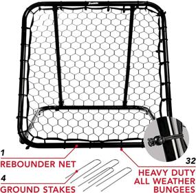 img 3 attached to Franklin Sports Basketball Rebounder Adjustable