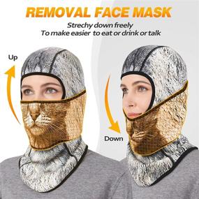 img 2 attached to CUIMEI 3D Balaclava Ski Face Mask for Cold Weather, Motorcycle, and Halloween Costume - Enhanced SEO