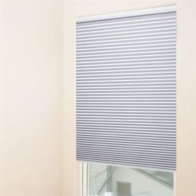 img 3 attached to 🔒 Chicology Cordless Cellular Shade, Blackout Fabric, Secret Cotton (White)- 34"x72" - Stylish & Functional Window Treatment