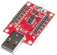 🔴 исследование беспроводной связи: sparkfun xbee explorer dongle - красный логотип