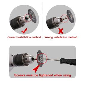 img 2 attached to 🔪 Weikeisa Mini Circular Saw Blade Set - High-Speed Steel Blades for Dremel Fordom Cutting Rotary Tools - Ideal for Wood, Plastic, Soft Metal - Includes 6 Cutting Blades with 1/8" and 1/4" Spindle