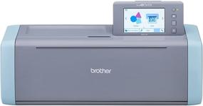 img 2 attached to Brother ScanNCut DX, SDX125, 5” LCD Touch Screen, Wireless Connectivity, High-Resolution 🖨️ 600 DPI Scanner, 682 Built-in Designs Home Electronic Cutting Machine, Grey/Aqua (Previous Model)