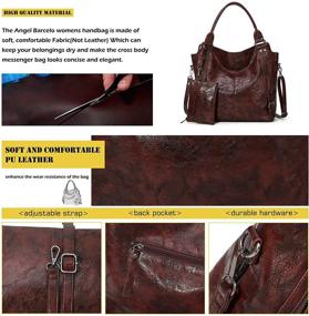 img 1 attached to Angel Barcelo Handbags Adjustable Purple Women's Handbags & Wallets