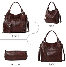 img 2 attached to Angel Barcelo Handbags Adjustable Purple Women's Handbags & Wallets
