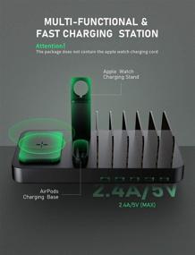 img 3 attached to Wireless Charging Station Multiple Tablets Black