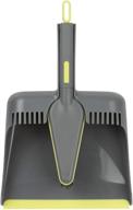 🧹 efficient cleaning: casabella wayclean handheld angled dustpan and brush set - medium size, gray, 1-pack - green and taupe logo