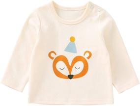 img 4 attached to 👶 pureborn Baby Toddler Tee: Cute Cotton Graphic T-Shirt for Your Little One