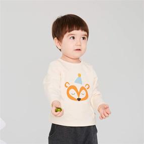 img 3 attached to 👶 pureborn Baby Toddler Tee: Cute Cotton Graphic T-Shirt for Your Little One