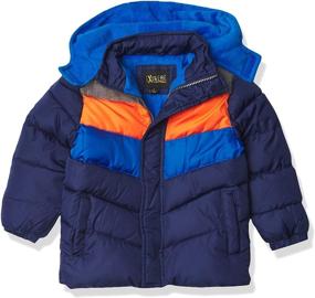 img 4 attached to IXtreme Boys Colorblock Puffer Navy Boys' Clothing in Jackets & Coats