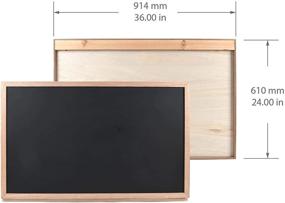 img 2 attached to PRINZ Wall Mounted Folding Chalkboard Brown Light