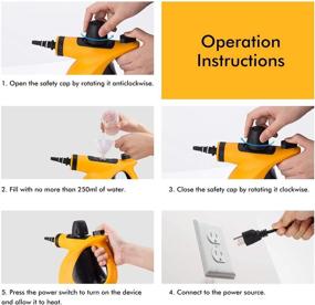 img 1 attached to Powerful Handheld Steam Cleaner with 9-Piece Accessory Set - All-Natural, Chemical-Free Cleaning for Home, Kitchen, Auto & Patio