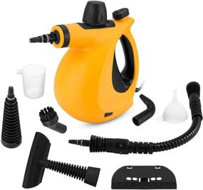 img 4 attached to Powerful Handheld Steam Cleaner with 9-Piece Accessory Set - All-Natural, Chemical-Free Cleaning for Home, Kitchen, Auto & Patio