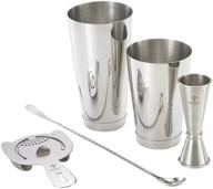 🍸 enhance your mixology skills with the barfly m37101 basics cocktail set - 5-piece stainless steel collection logo