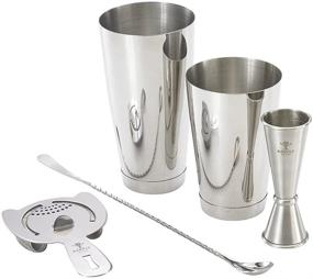 img 4 attached to 🍸 Enhance Your Mixology Skills with the Barfly M37101 Basics Cocktail Set - 5-Piece Stainless Steel Collection