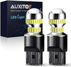 img 4 attached to AUXITO 2600 люмен 7440 7443 светодиодные лампы - T20 7441 7444 светодиодные лампы высокой производительности для откатного заднего света, стоп-сигналов, указателей поворота, 6000K ксеноново-белые.