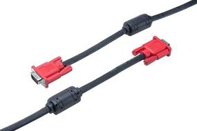 img 3 attached to 💻 DTECH 25ft VGA Cable with Dual Ferrite Cores - High-Quality 15 Pin SVGA Cord for Computer Monitor, Laptop, Projector (25 Feet, Black)