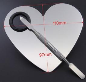 img 2 attached to 3 Sets Professional Makeup Palette Set with Spatula Tool - Butterfly, Rectangle, Heart Shape