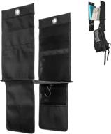 maximize your space with the hanging locker shelf organizer - 2 hooks and 4 small pockets included! logo