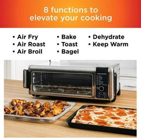 img 2 attached to Ninja SP101 Digital Air Fry Countertop Oven – 8-in-1 Function, Flip Up & Away for Storage Space, Air Fry Basket, Wire Rack & Crumb Tray Included (Silver)