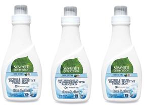 img 4 attached to 🌿 Seventh Generation Free & Clear Natural Fabric Softener - 32 oz - 3 Pack