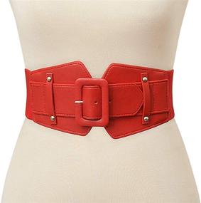 img 3 attached to Ayliss Elastic Vintage Leather Corset Women's Accessories