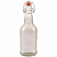 convenient 500ml (16 oz.) clear flip-cap bottles, 12 pack: stay hydrated with ease! logo