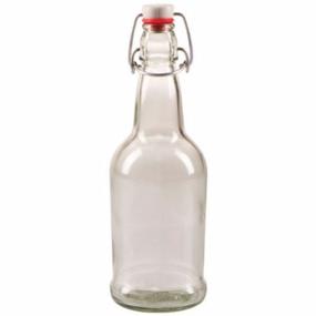 img 1 attached to Convenient 500ml (16 oz.) Clear Flip-cap Bottles, 12 Pack: Stay Hydrated with Ease!