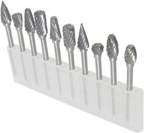 img 3 attached to 🔪 10pcs Double Cut 1/8in Shank Tungsten Carbide Rotary Burr Set for Dremel - Carving Experts